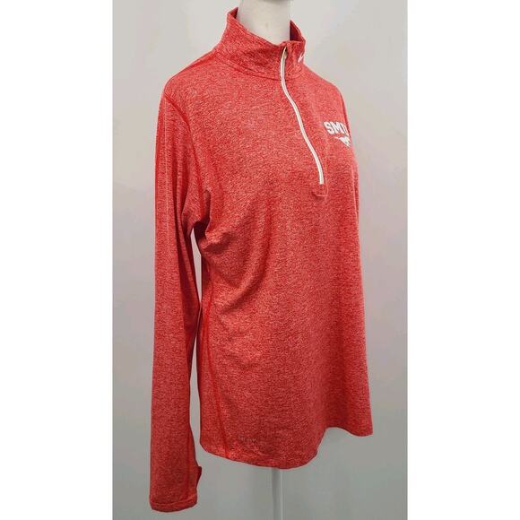 Southern Methodist SMU Mustangs Nike Women 1/2 Zip Pullover Red XL Nike Dri- Fit - Picture 2 of 12